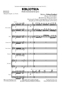 Partita of Biblioteca (Library), symphonic poem – Full Score (2011)