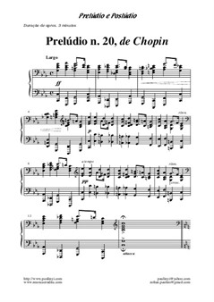 Prelude n.20, for piano